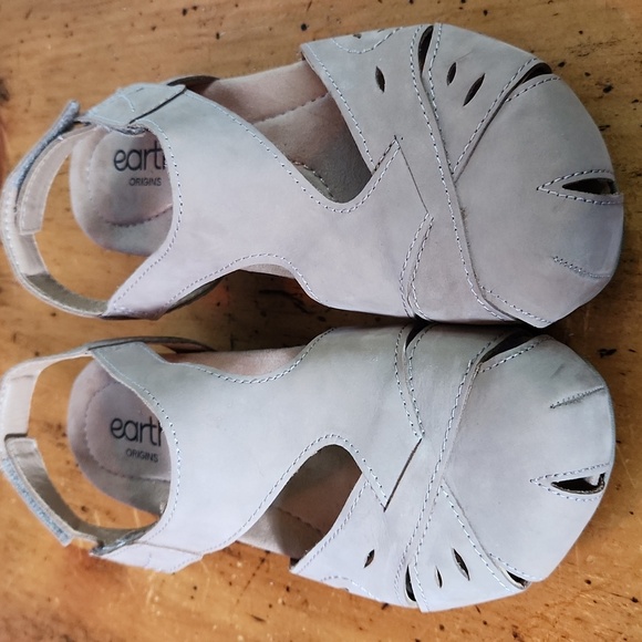 Earth Origins Womens Birdine Tan Slip On Slingback Sandals Shoes, Size 8w - Picture 3 of 10